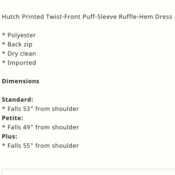 Hutch Printed Twist-Front Puff-Sleeve Ruffle-Hem Dress Size XS NWT - Picture 4 of 14